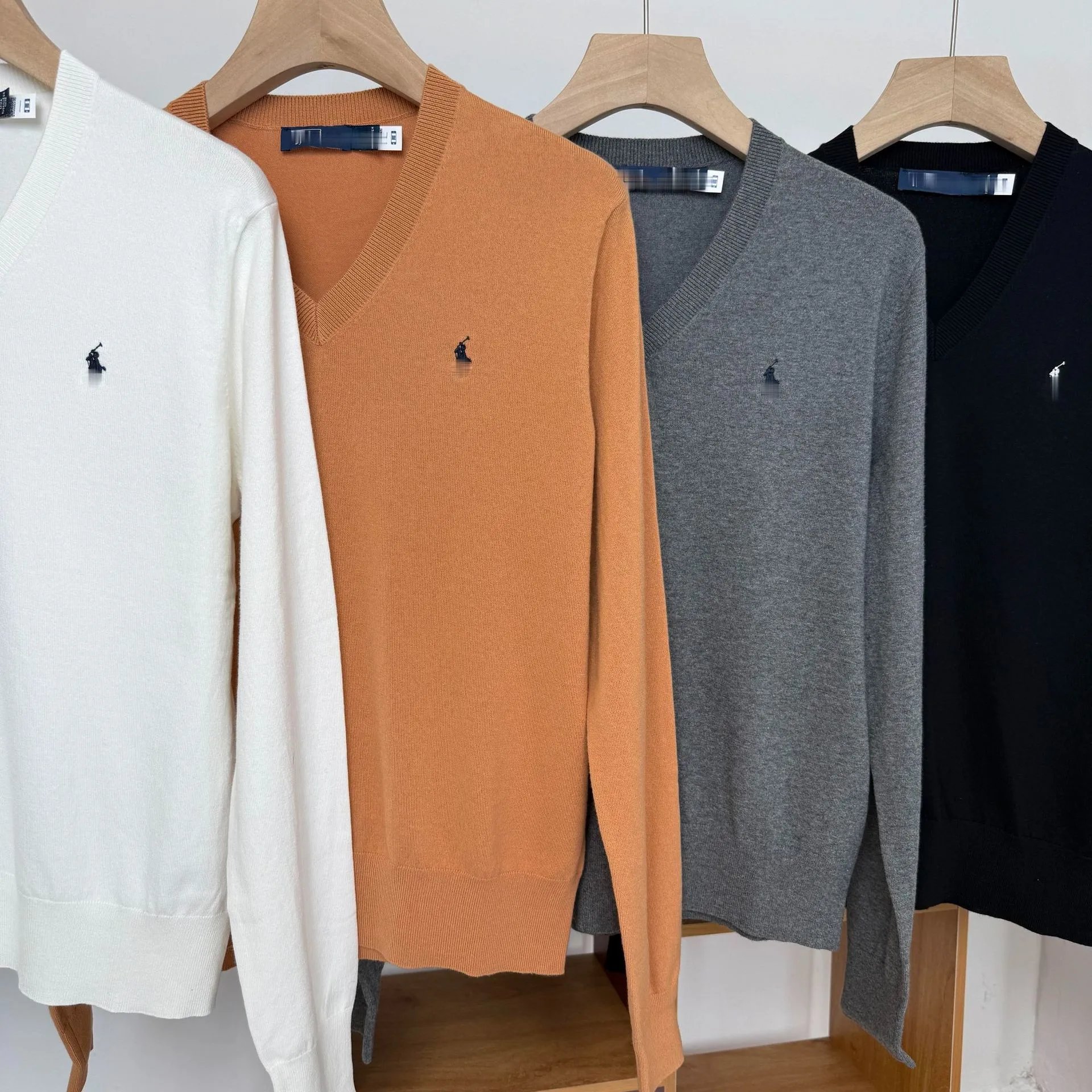 Polo Ralph Lauren V-Neck Sweater Camel - 5