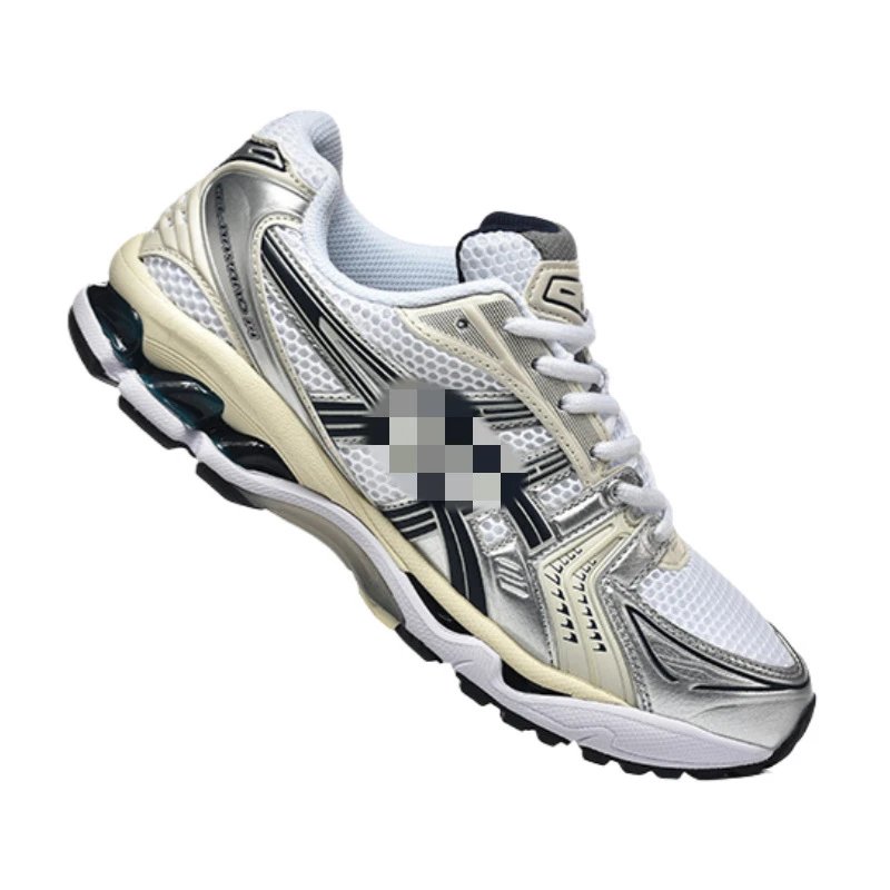 Asics Gel-Kayano Silver Black Running Shoes - 2