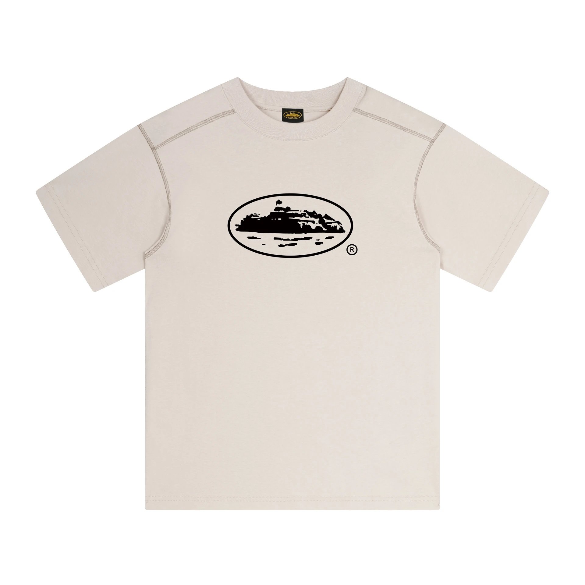 Design Oval Island Graphic Black T-Shirt - 28