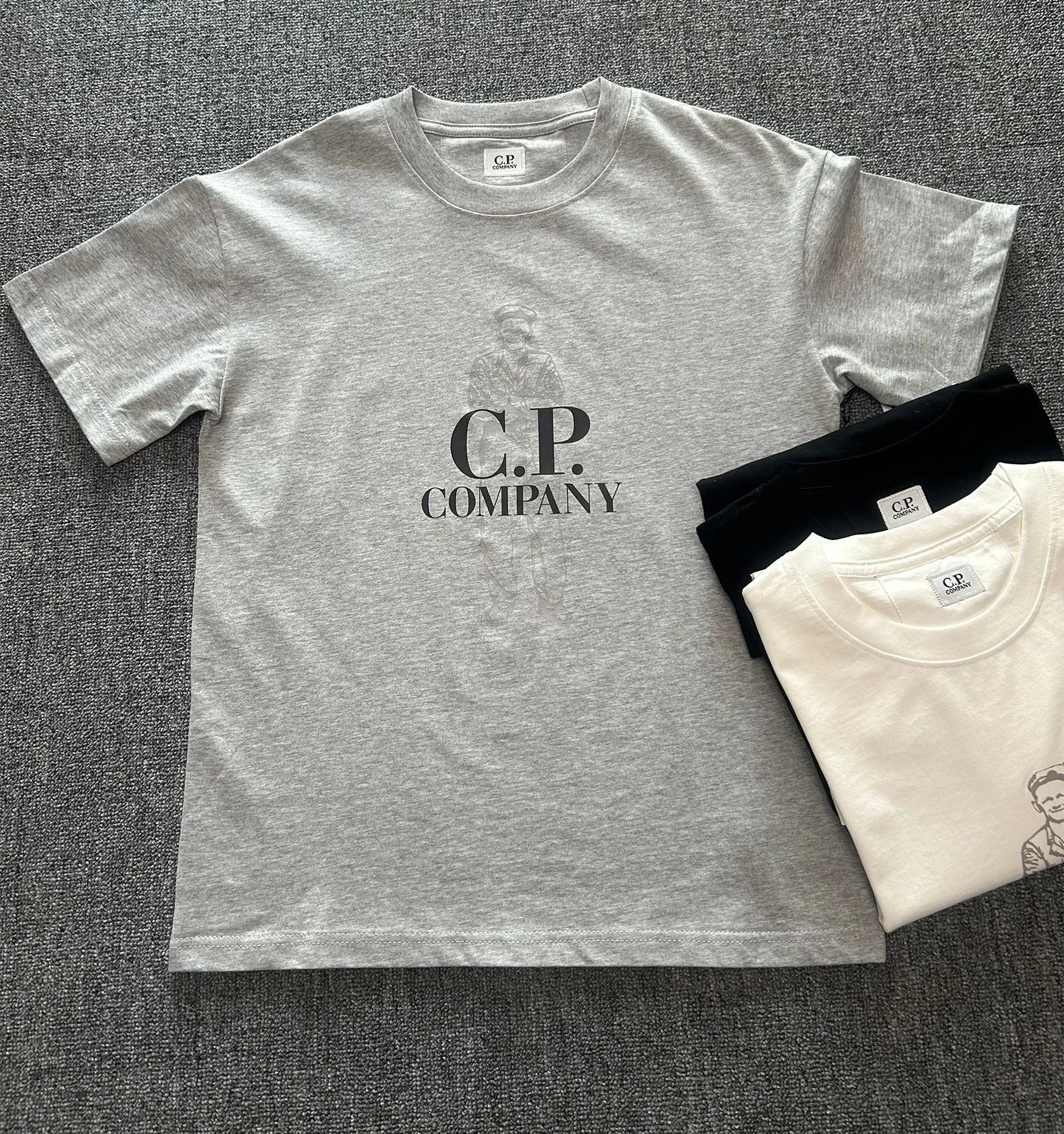 C.P. Company Patch Logo Black T-Shirt - 10
