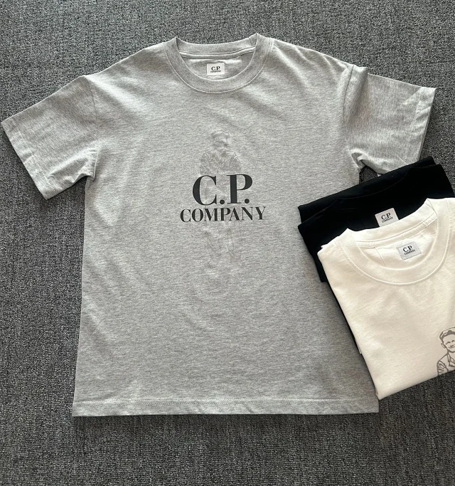C.P. Company T-Shirts Logo Print Crewneck Short-Sleeve T-Shirt product detail image 9