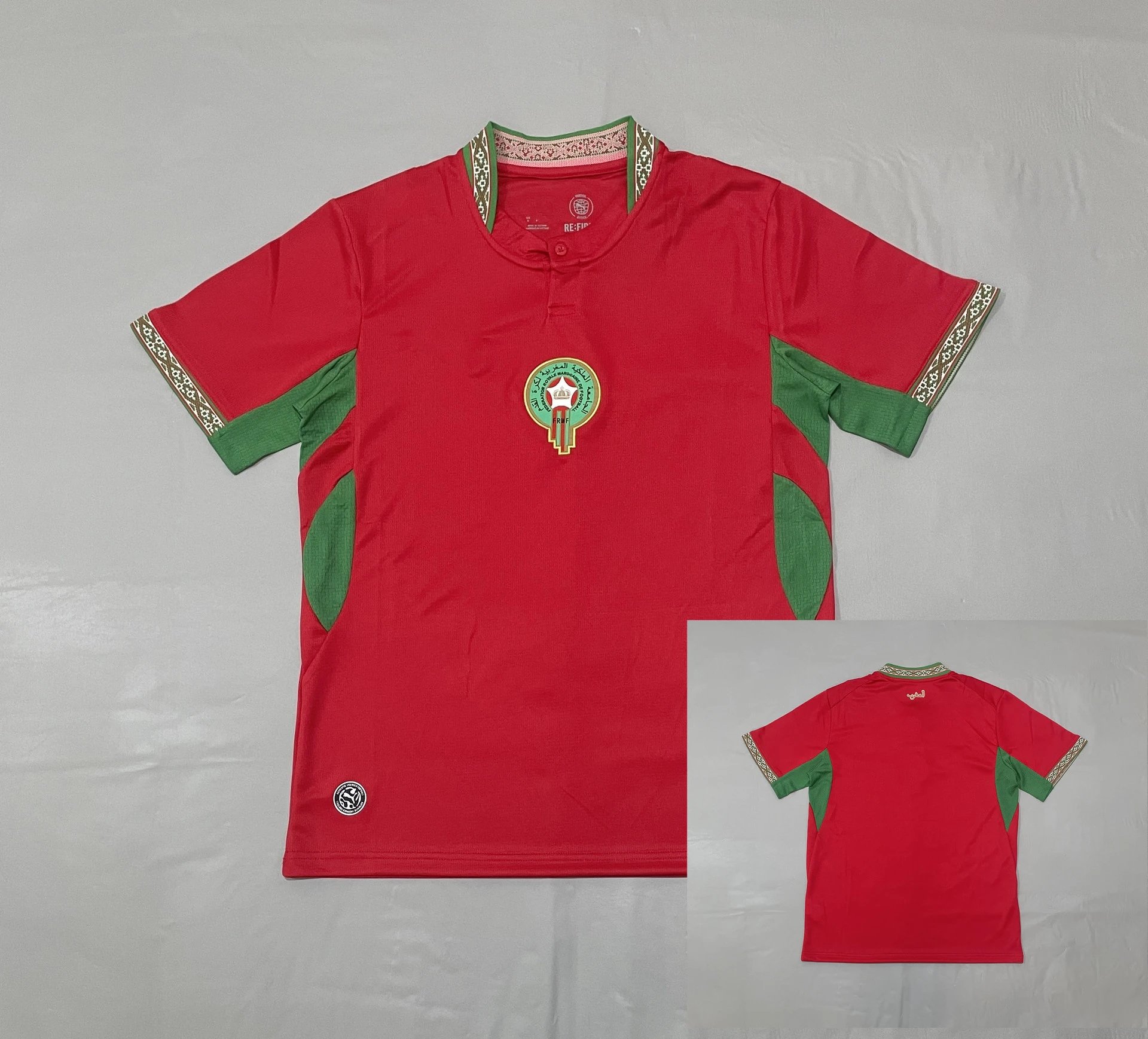 Design Northern Ireland Football Association Jersey Green and Navy Blue Soccer Jersey - 13