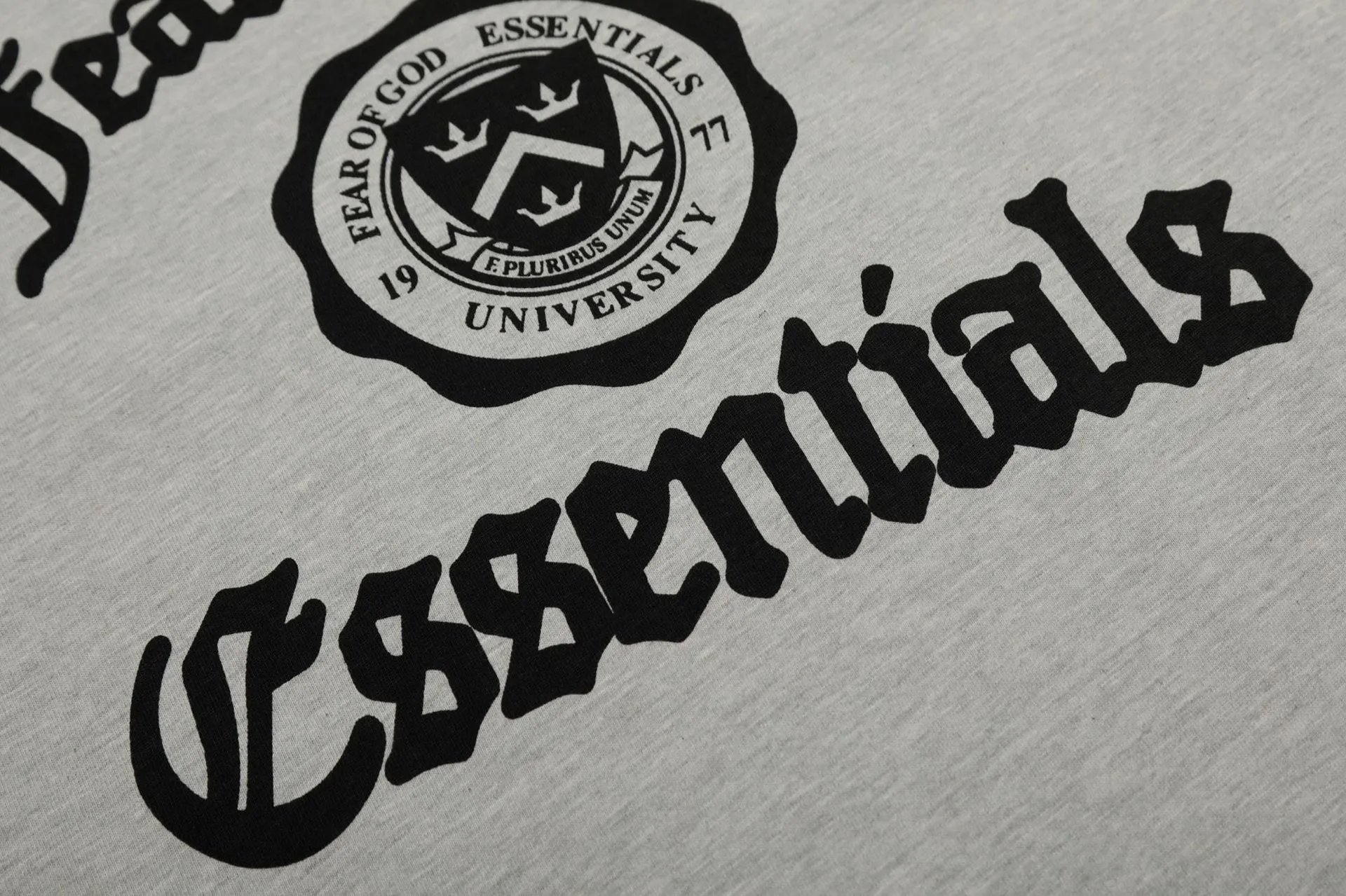 Fear of God Essentials University Print Navy T-Shirt - 12