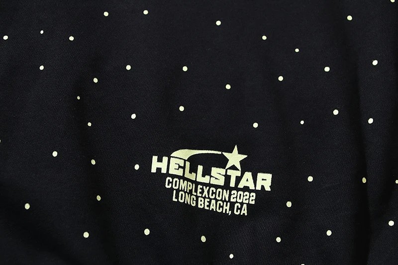 Hellstar X-Star Sports Graphic Hoodie Black with Neon Green - 15