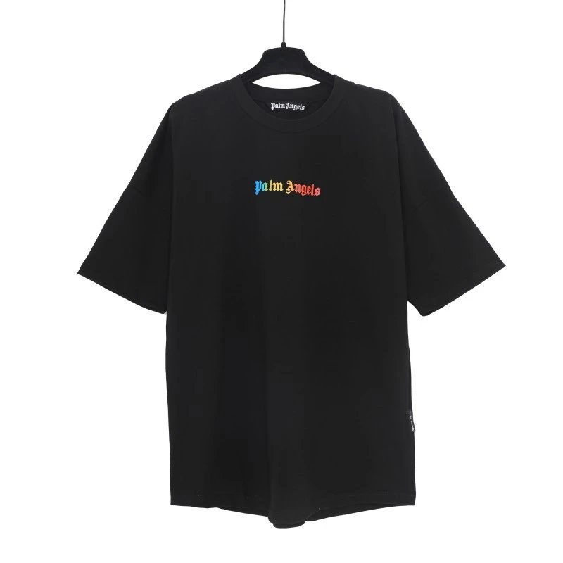 Palm Angels Logo Embroidered White T-Shirt - 20