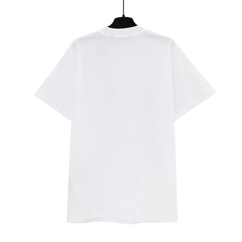 Palm Angels Logo Embroidered White T-Shirt - 26