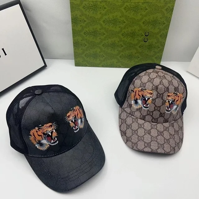 Gucci Hats Mesh Baseball Cap with Animal Embroidery product detail image 5