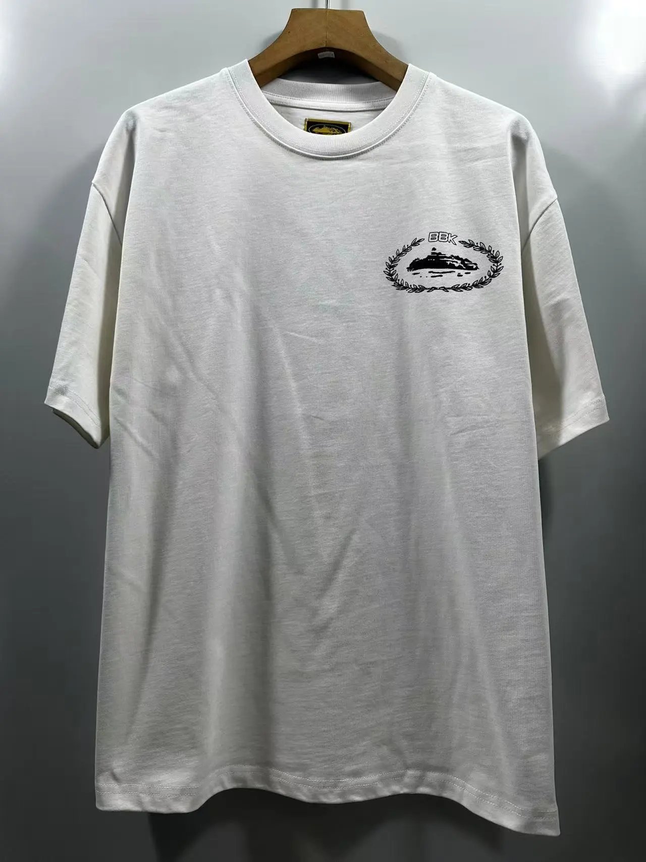 Design Vintage Ship Logo Olive T-Shirt - 8