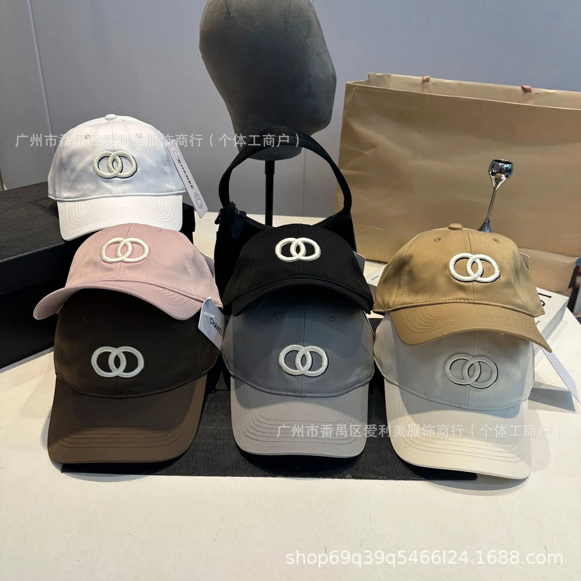Chanel CC Logo Embroidered Black Baseball Cap - 3