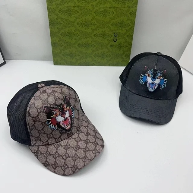 Gucci Hats Mesh Baseball Cap with Animal Embroidery product detail image 4
