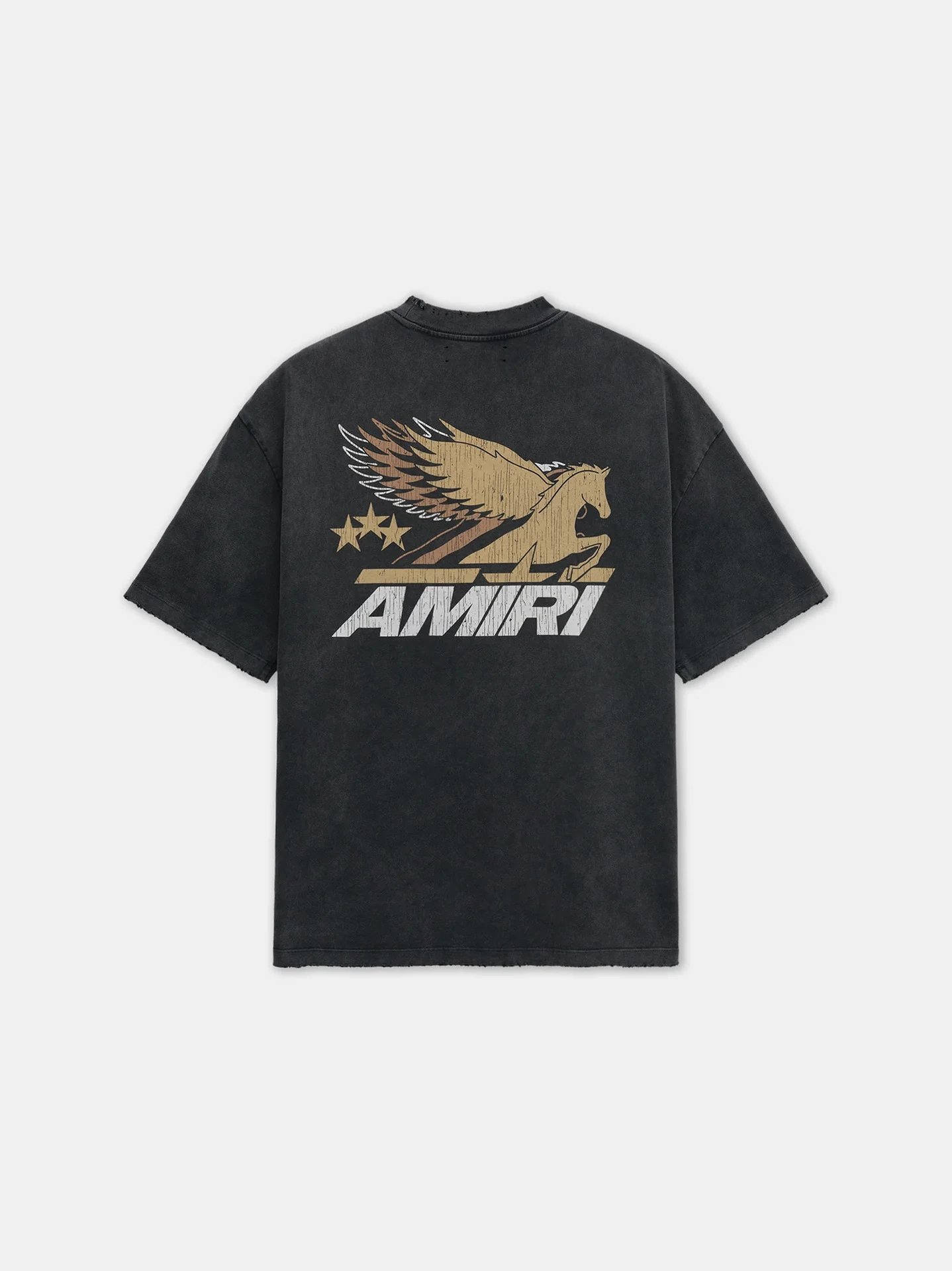AMIRI T-Shirts Graphic Logo — 2083 washed black