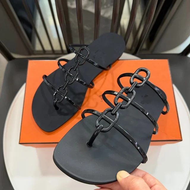 Hermès Sandals Egerie chain-link jelly product detail image 3