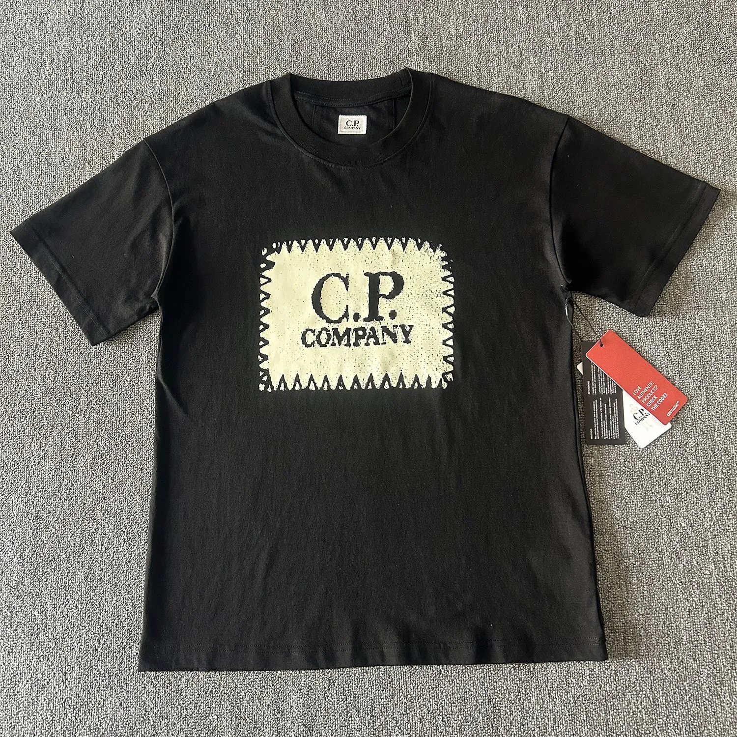 C.P. Company Patch Logo Black T-Shirt - 15