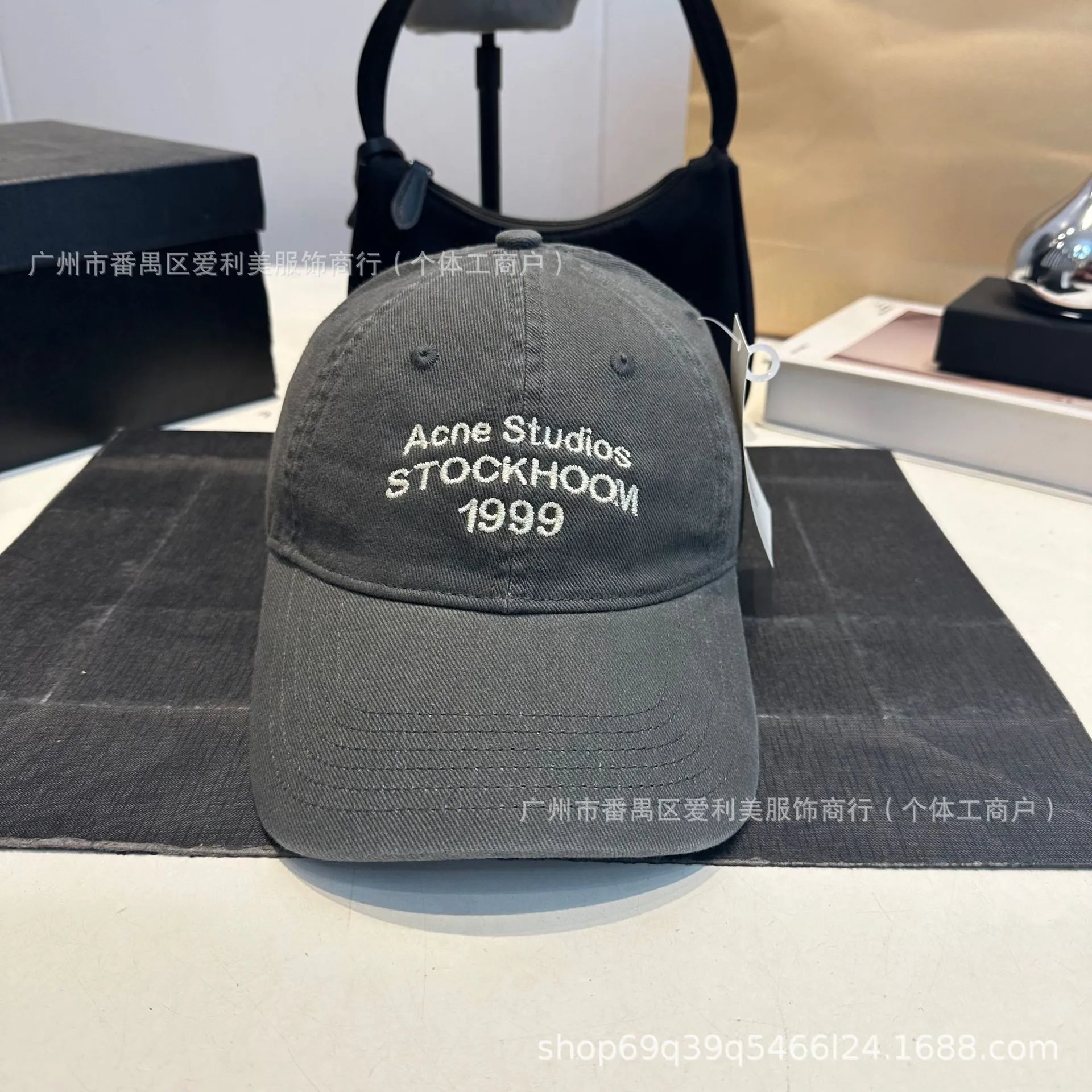 Acne Studios Stockholm 1999 Black Baseball Cap - 8