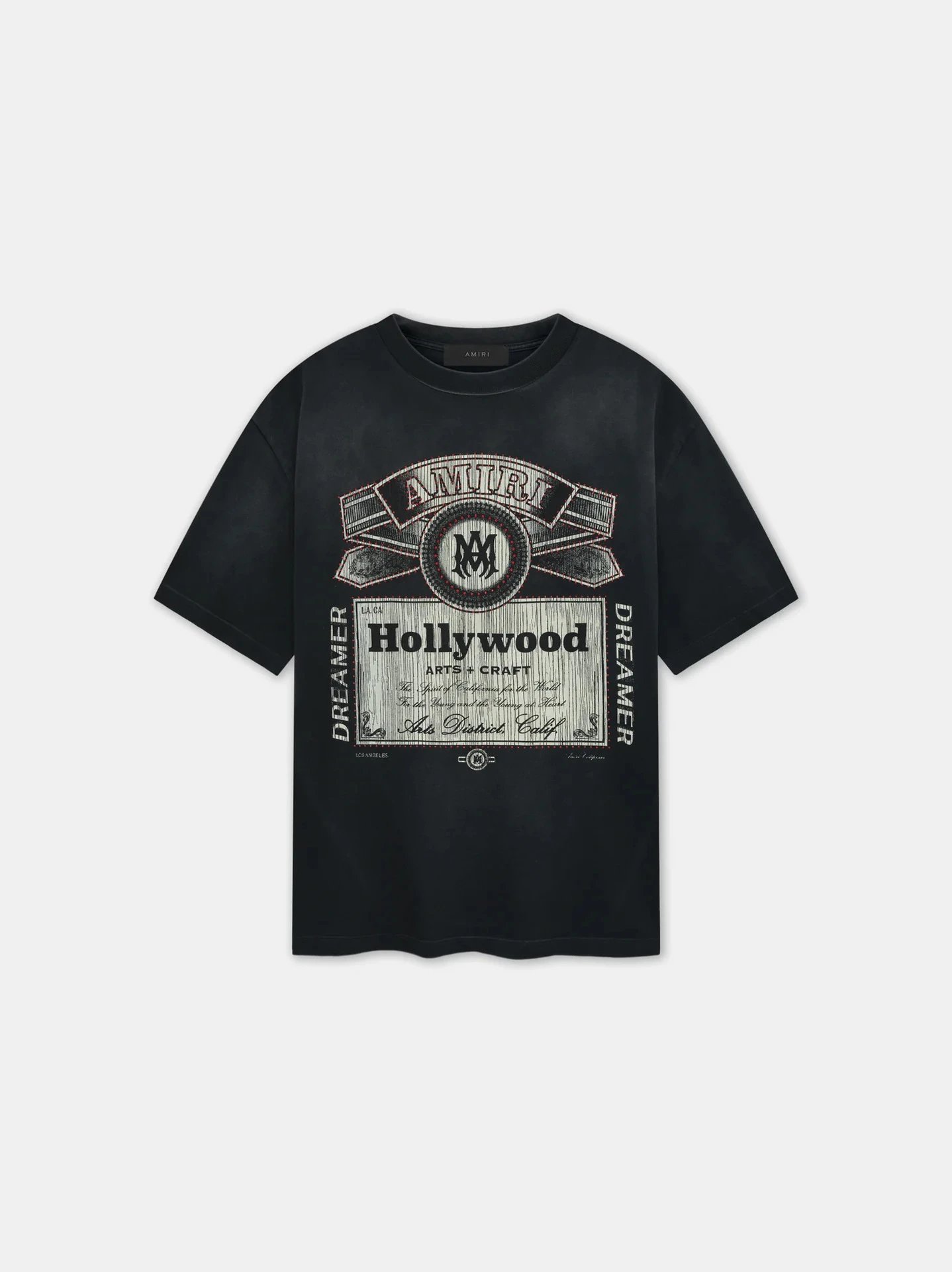 AMIRI T-Shirts Graphic Logo — 2086 washed black