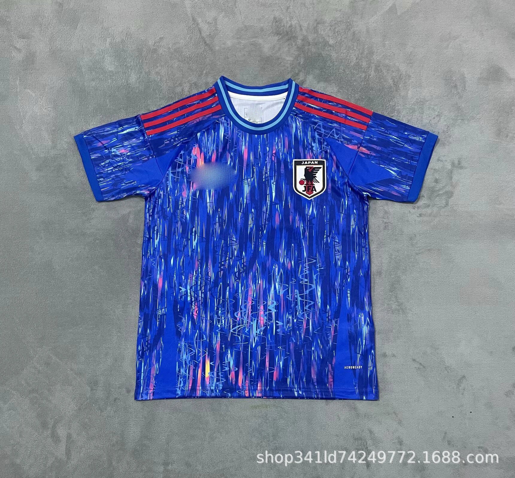 Adidas Japan National Team Away Jersey White Red Flame Print Jersey - 14