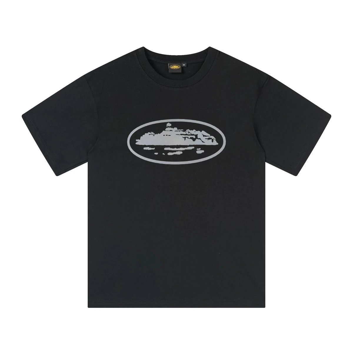 Design Oval Island Graphic Black T-Shirt - 6