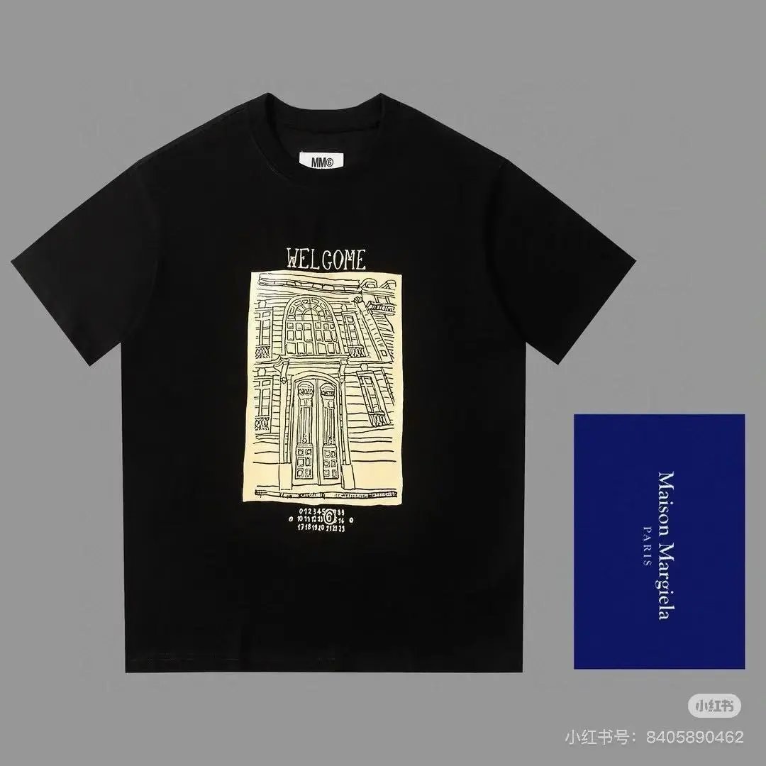 Maison Margiela Paint Splatter Graphic T-Shirt Black - 17