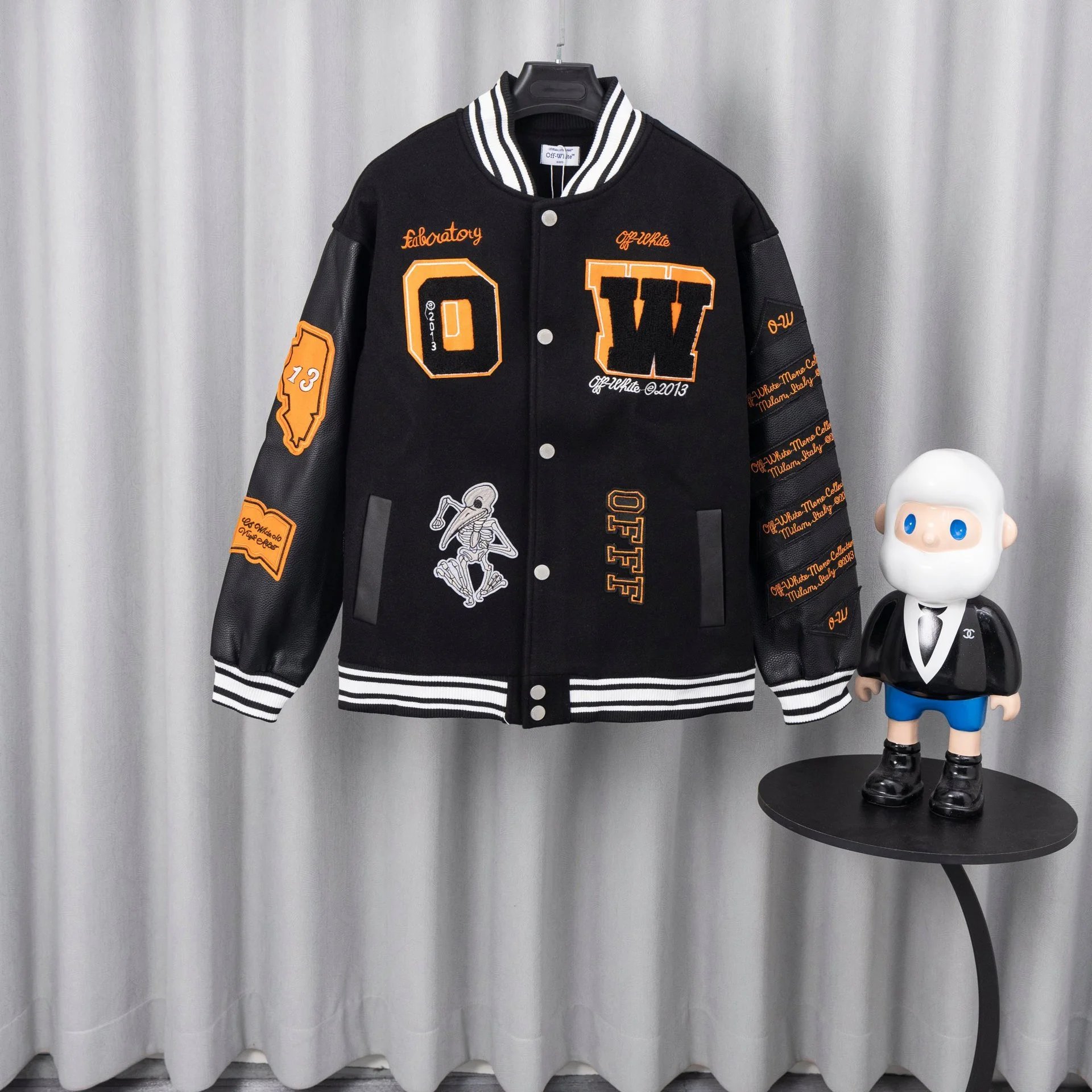 Off-White x Pitbull Varsity Jacket Red Outerwear - 3