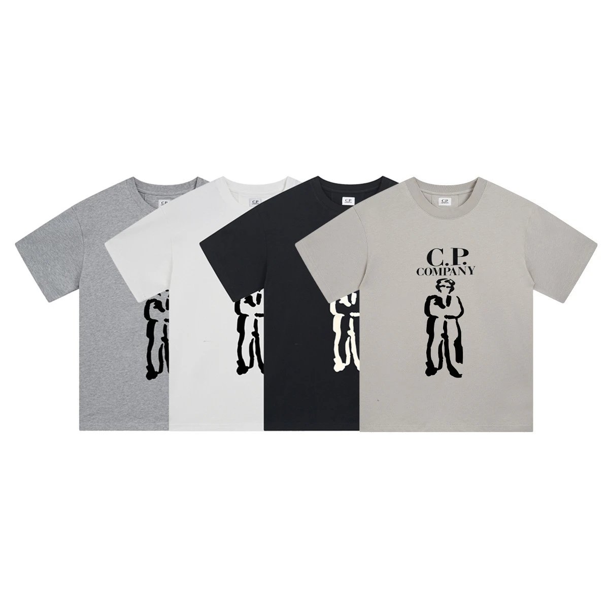 C.P. Company Patch Logo Black T-Shirt - 34