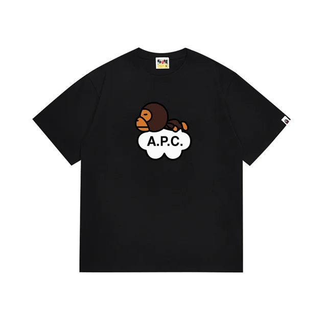 A BATHING APE T-Shirts Head Graphic Short-Sleeve T-Shirt product detail image 12