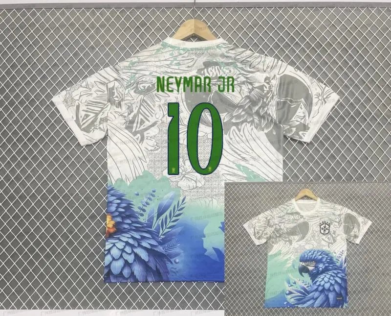 CBF Brazil National Team Vini Jr. #7 Graphic Jersey Black Pink - 8