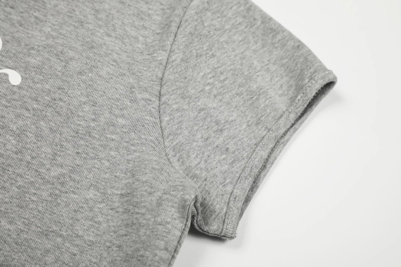 Rest & Recreation Logo Print Henley T-Shirt Gray - 29