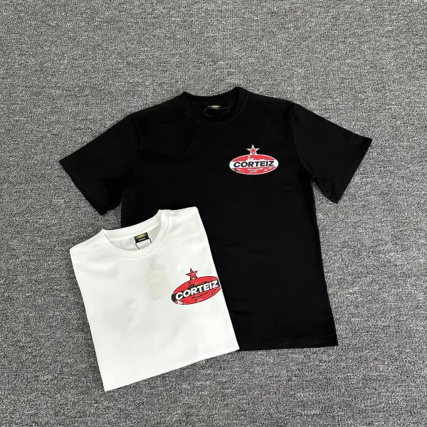 Design Four Stars Island Logo Black T-Shirt - 21