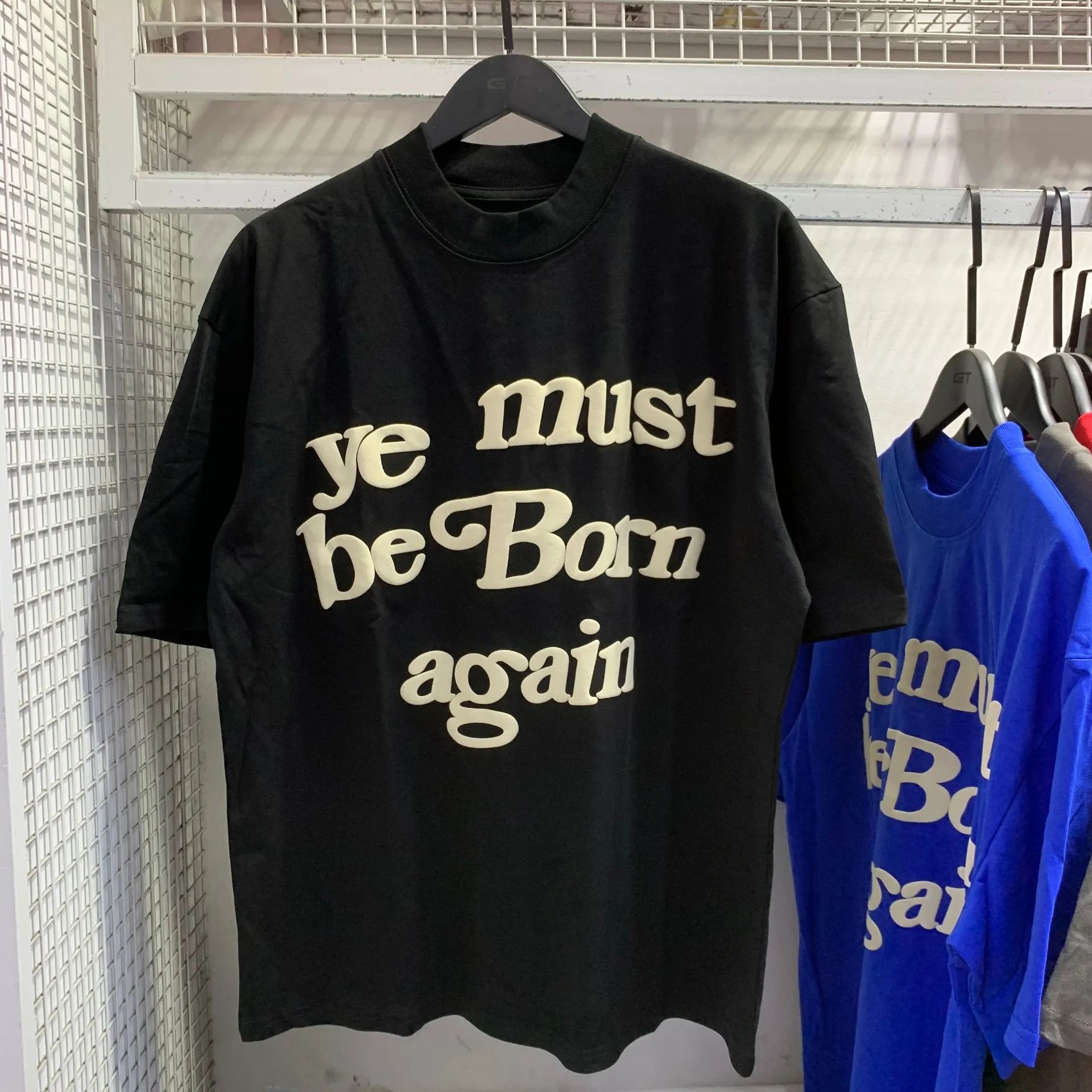 Fear of God Essentials Ye Must Be Born Again T-Shirt Olive Green - 4