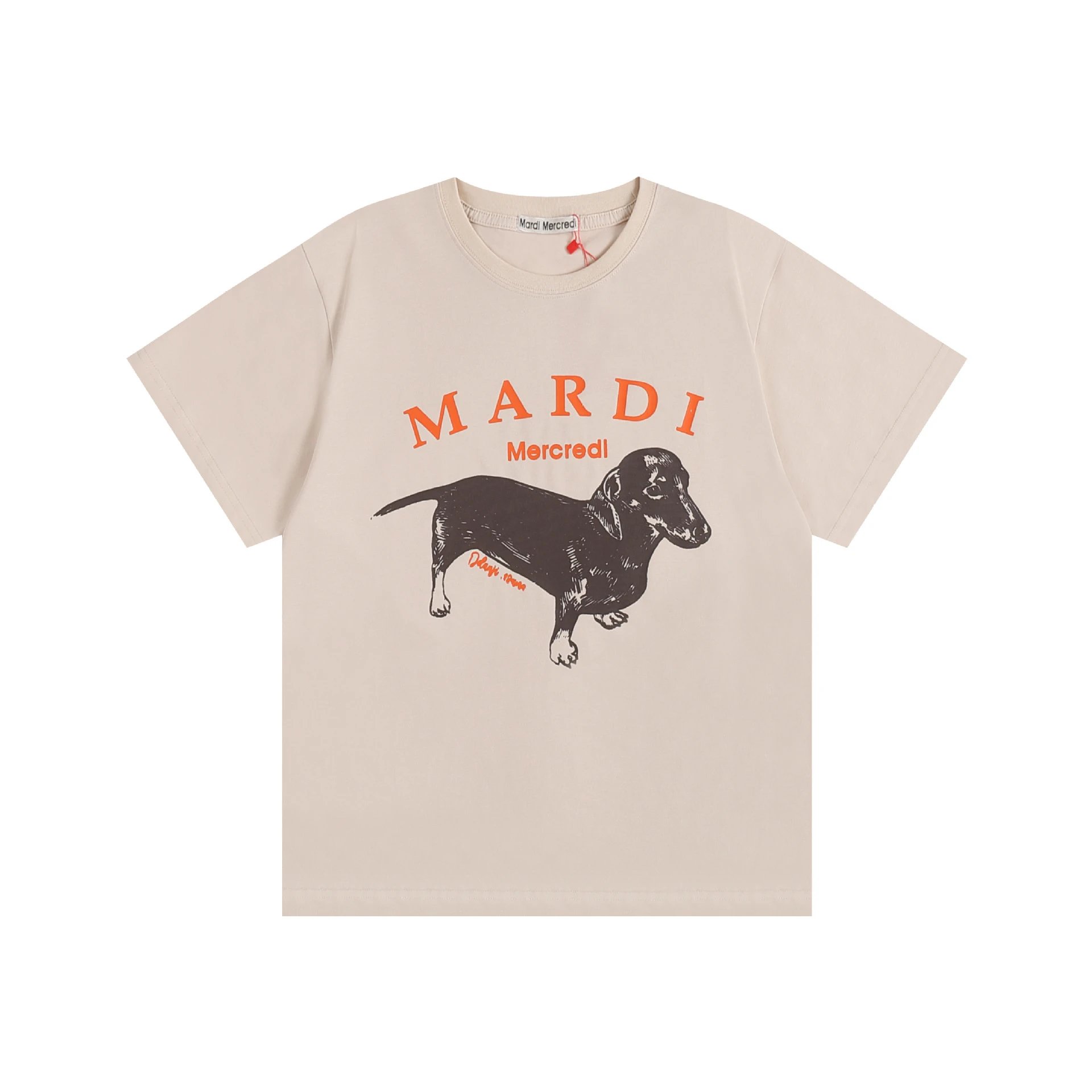 Mardi Mercredi Dachshund Graphic Tee Green T-Shirt - 4