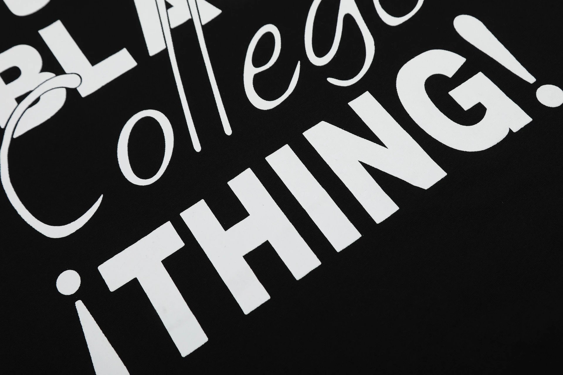 Fear of God Essentials Black College Print T-Shirt - 17