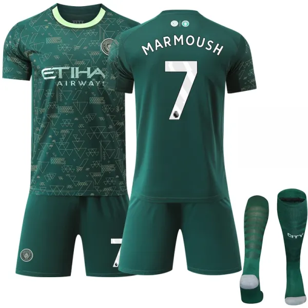 Manchester City FC 2023-24 Third Kit Green Jersey Set - 1