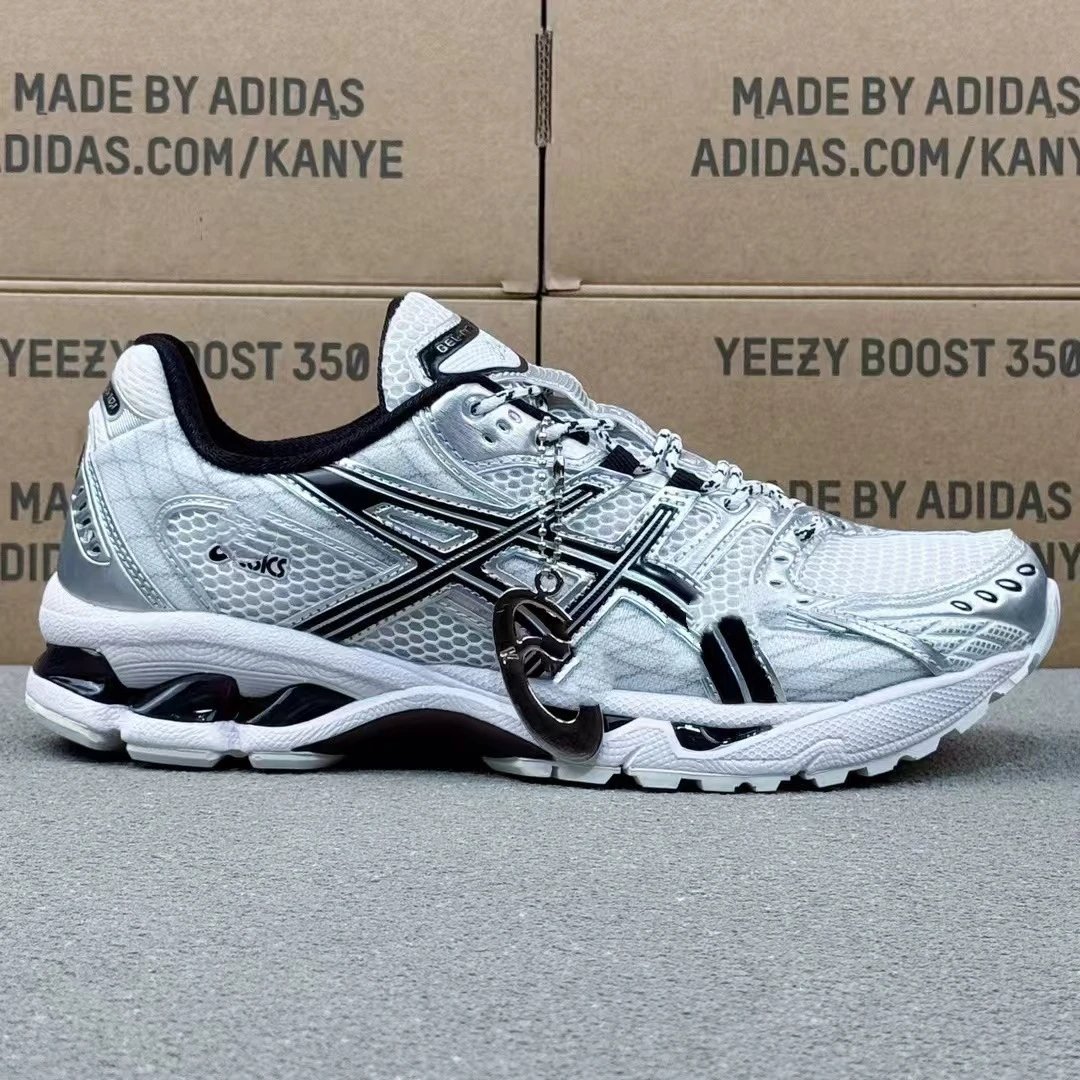 Asics Gel-Kayano 14 Navy Silver Running Shoes - 10