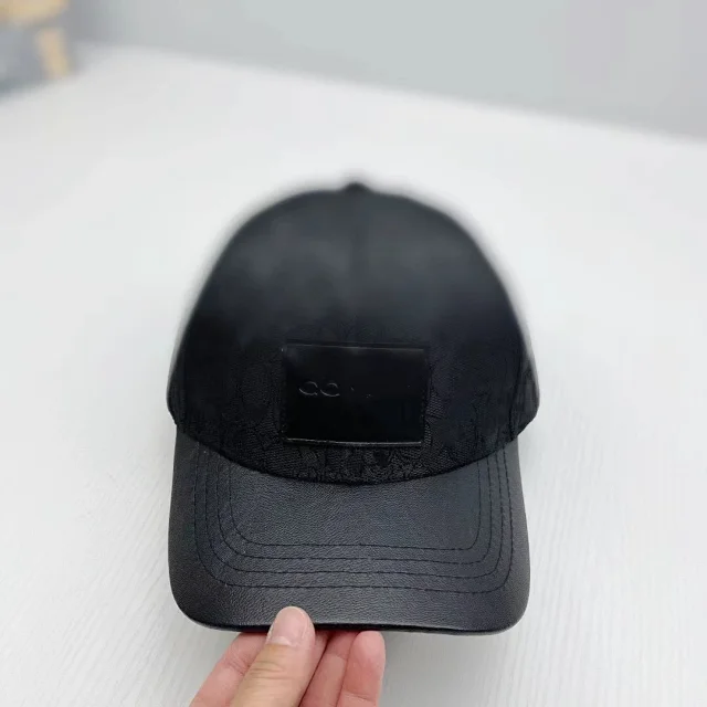 COACH Hats Signature C Monogram Baseball Cap with Leather Patch product detail image 1
