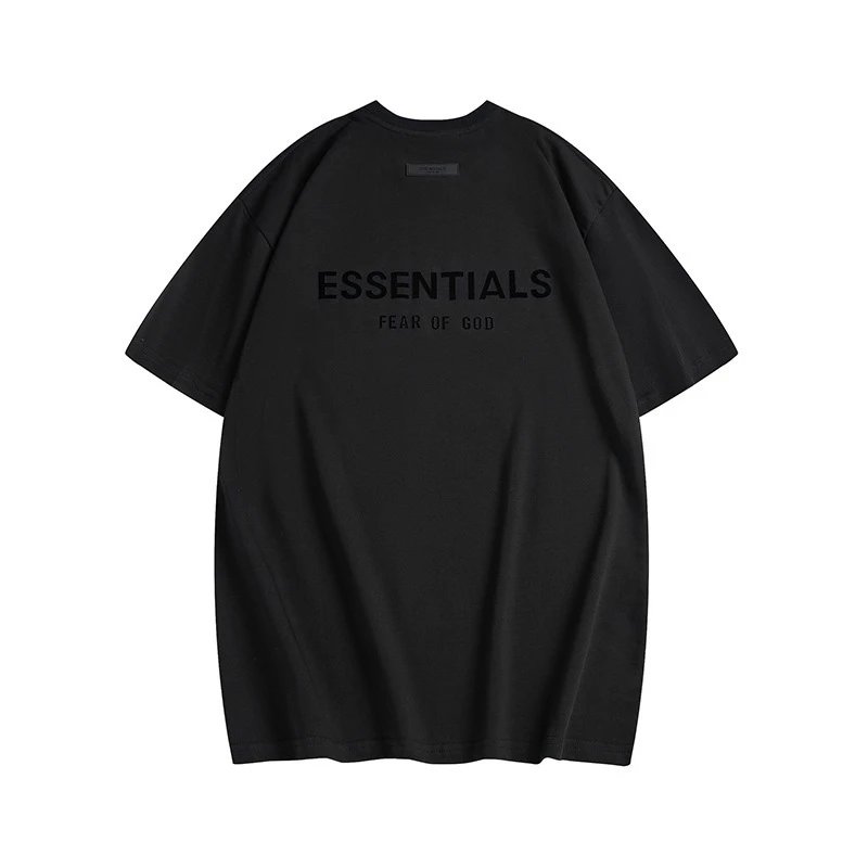 Fear of God Essentials Logo Print Oversized T-Shirt Beige - 9