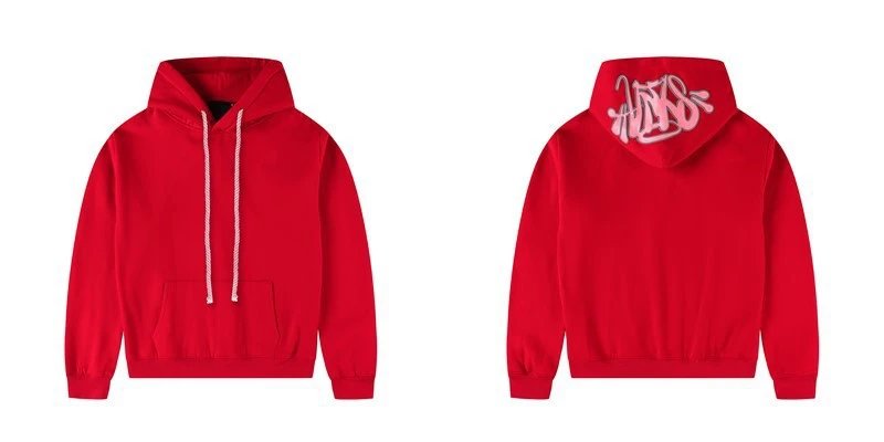 Design Graffiti Logo Black Hoodie and Sweatpants Set - 12