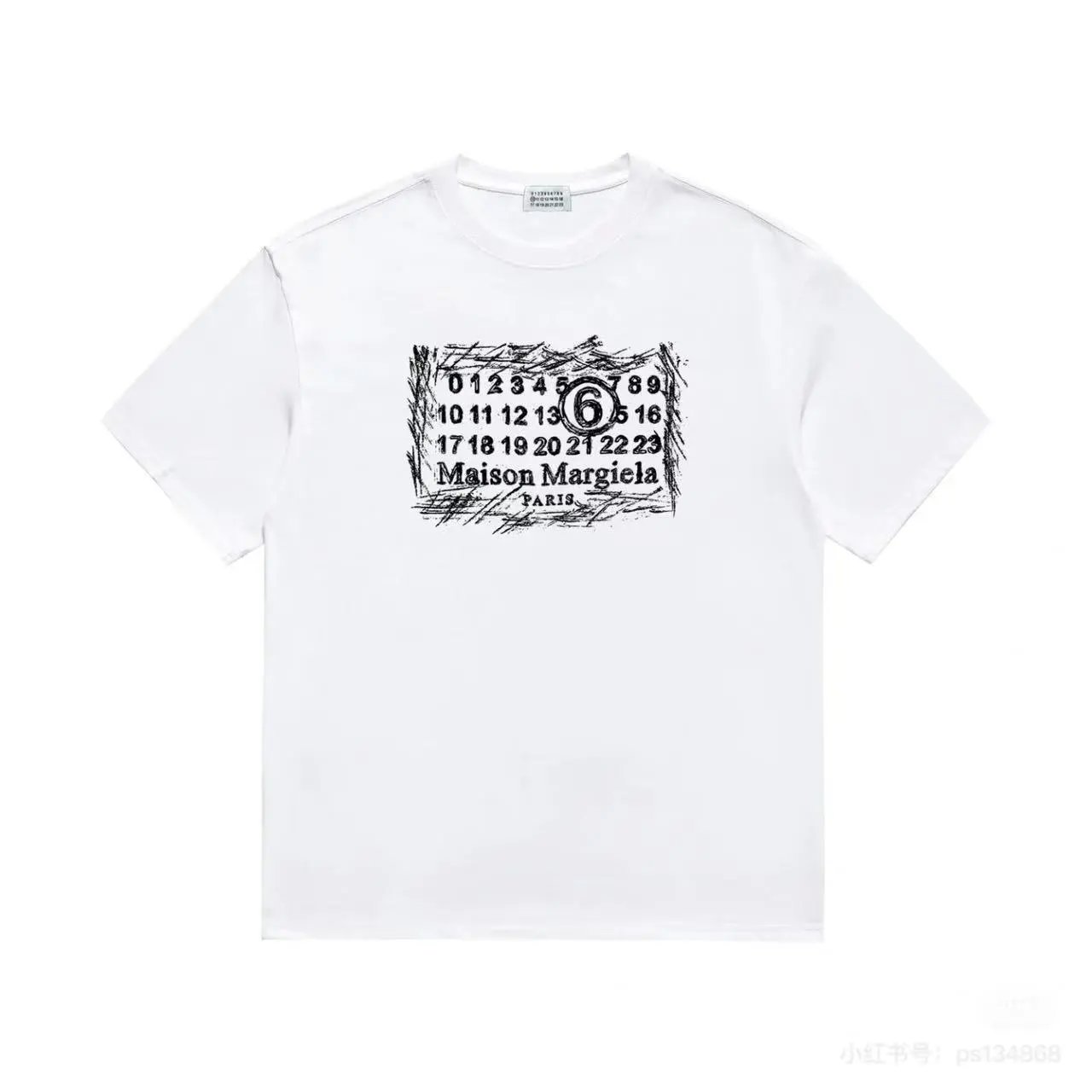 Maison Margiela Paint Splatter Graphic T-Shirt Black - 13