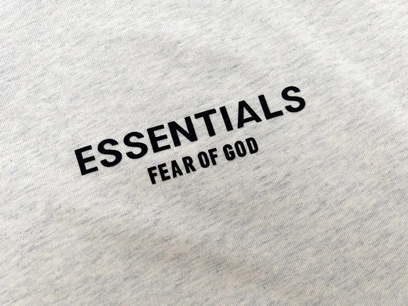 Fear of God Essentials Logo Print Oversized T-Shirt Beige - 17