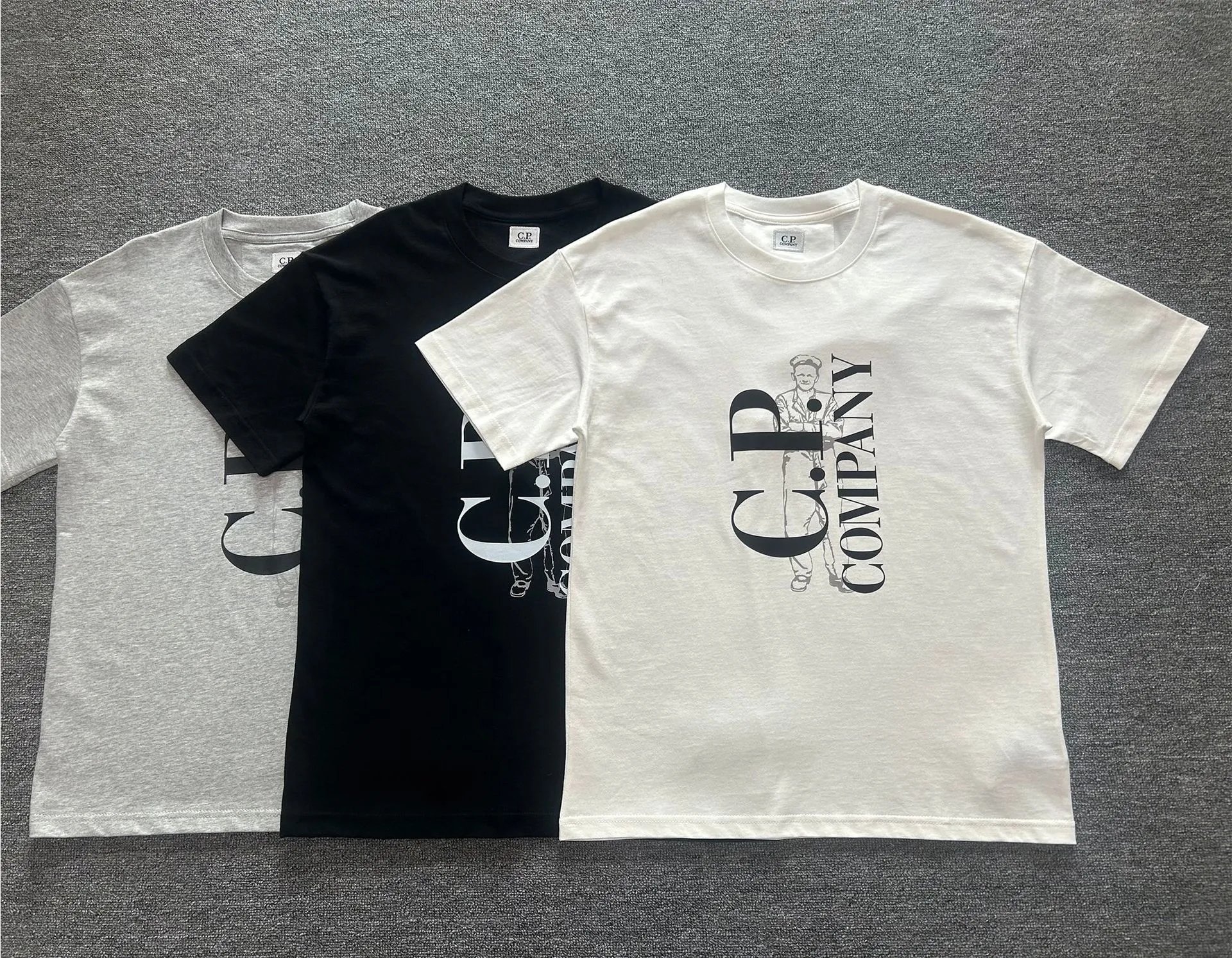 C.P. Company Patch Logo Black T-Shirt - 21