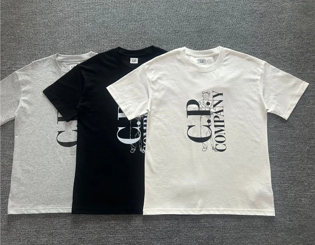 C.P. Company T-Shirts Logo Print Crewneck Short-Sleeve T-Shirt product detail image 20