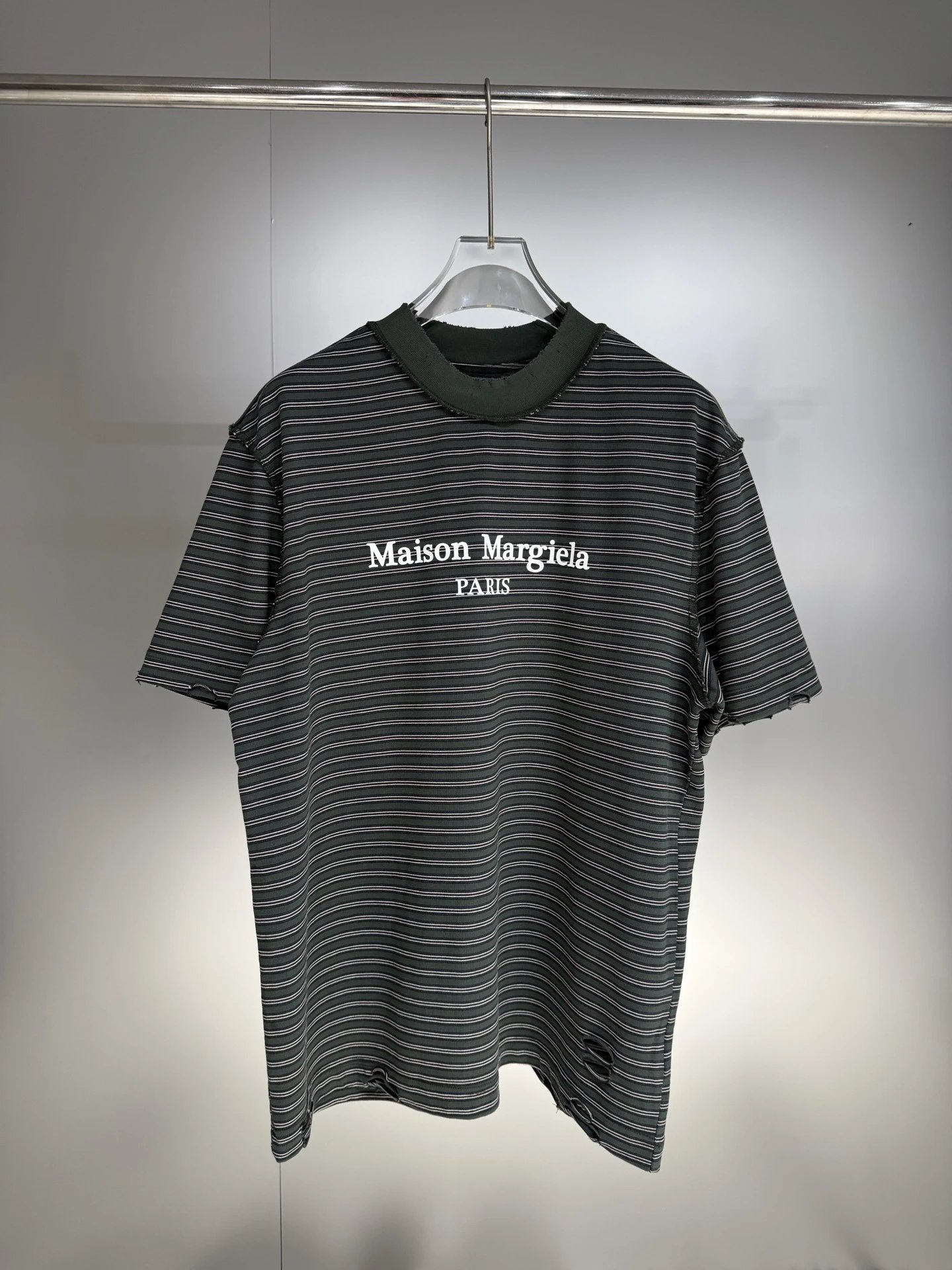 Alexander Wang Wang Logo Embroidered Black T-Shirt - 6