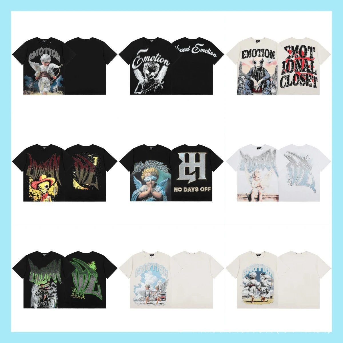 Design Mind Emotion Emotion Graphic Print White T-Shirt T-Shirts - 2