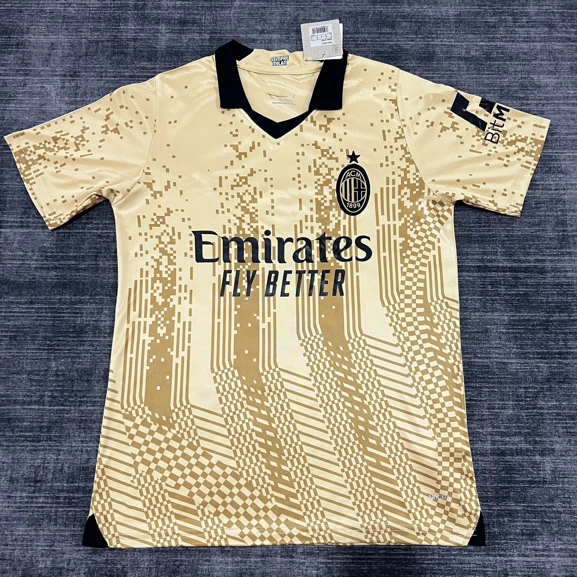 Juventus 2021-22 Home Jersey Black White Yellow Striped Football Jersey - 17