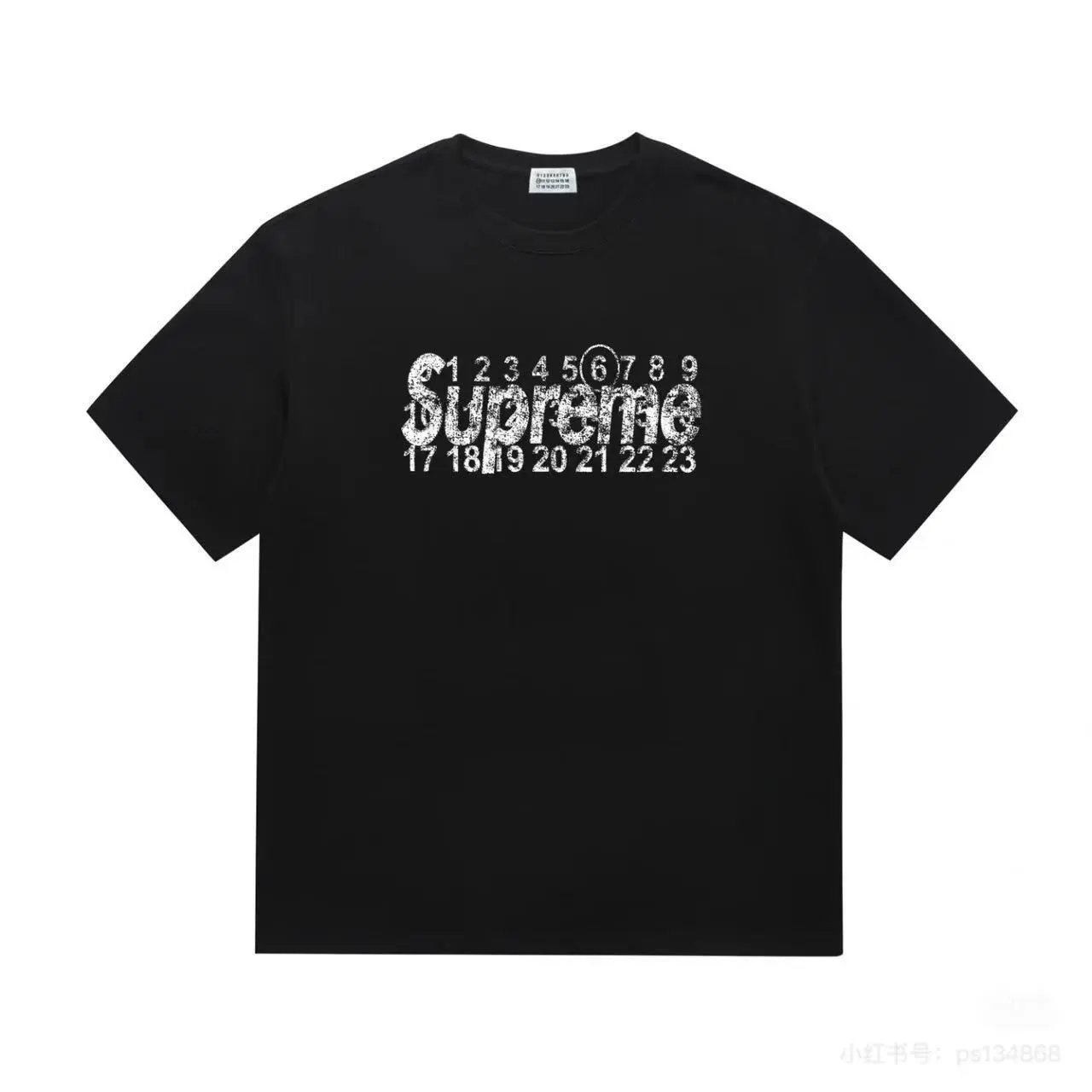 Maison Margiela Paint Splatter Graphic T-Shirt Black - 26