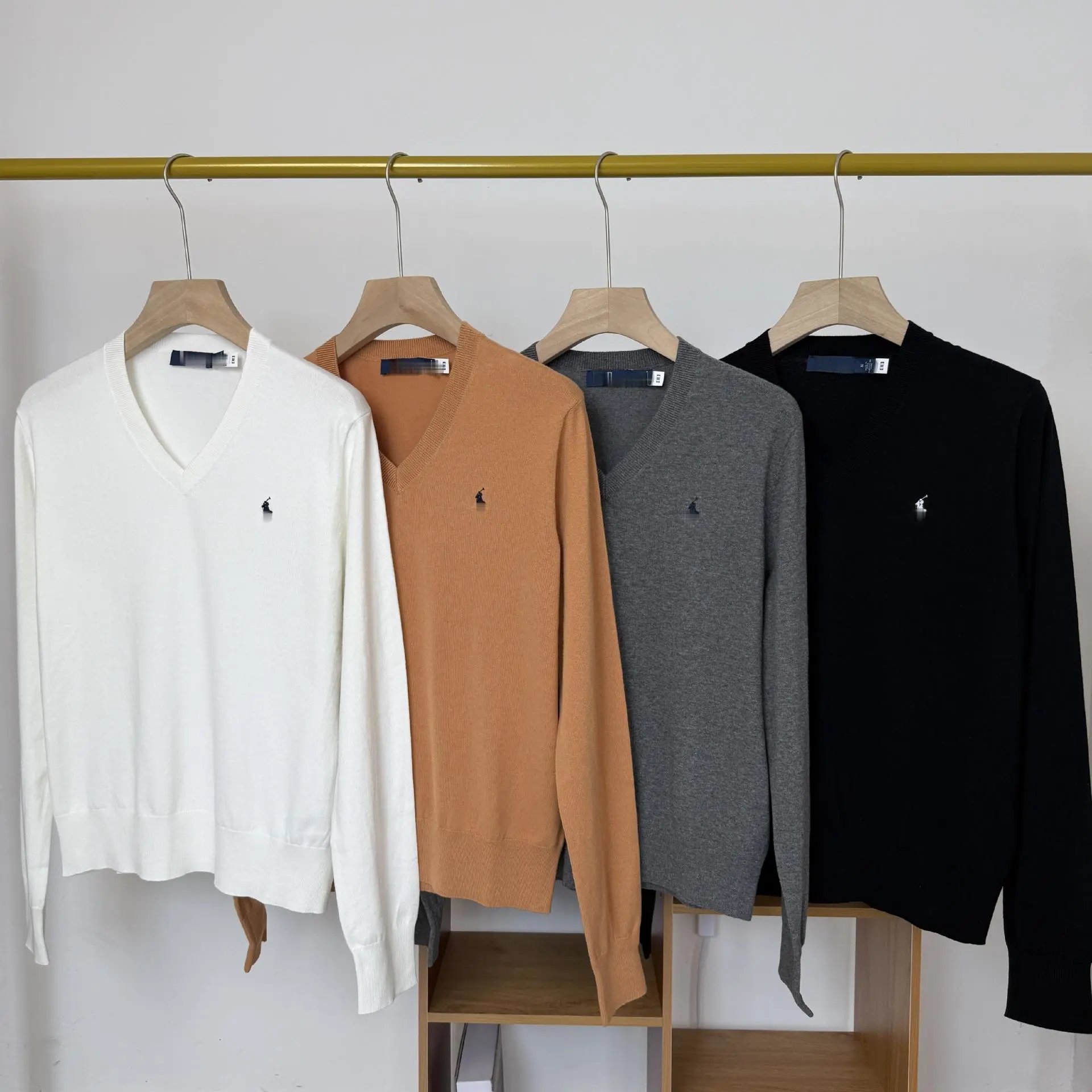 Polo Ralph Lauren V-Neck Sweater Camel - 3