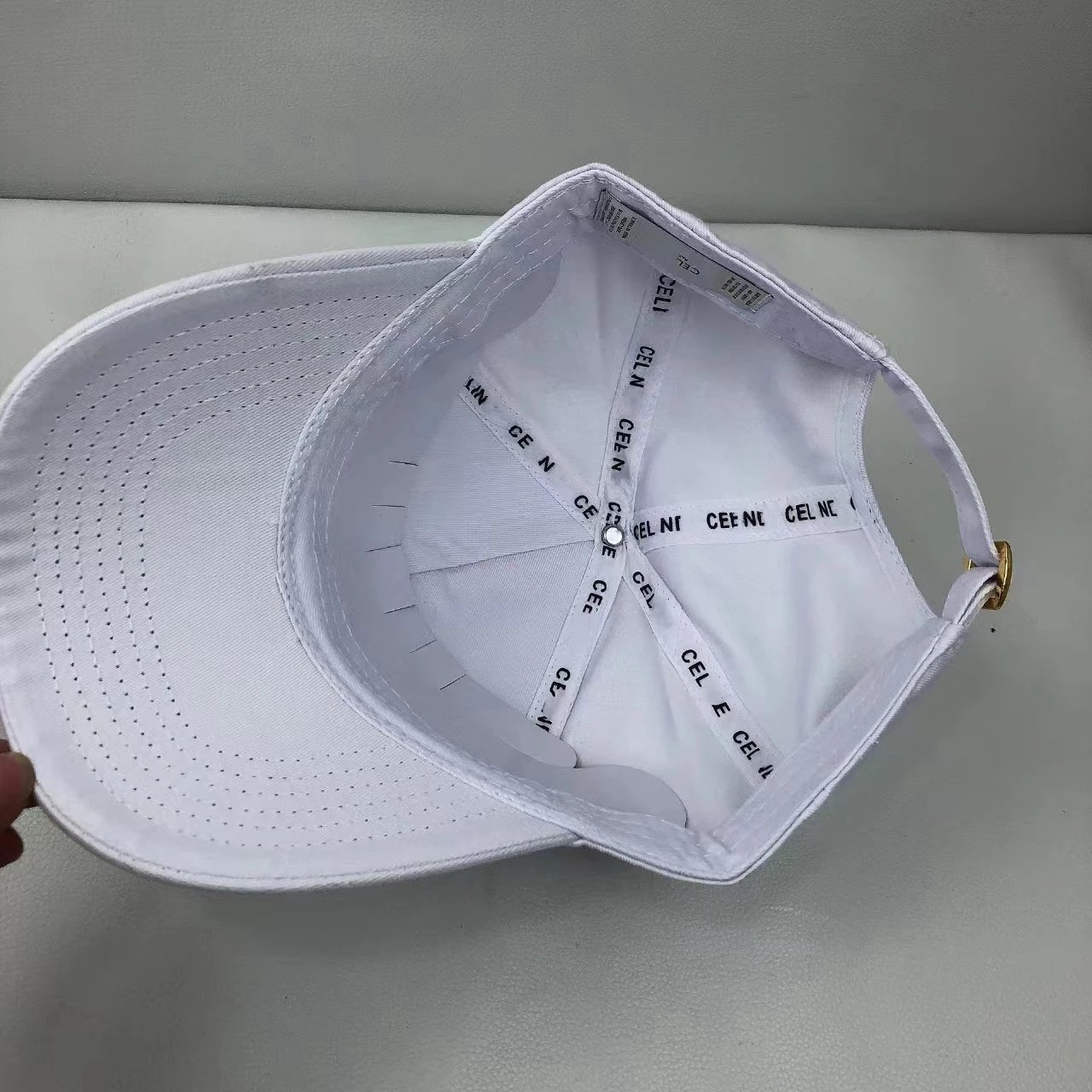 Celine Logo Embroidered Baseball Cap - 8