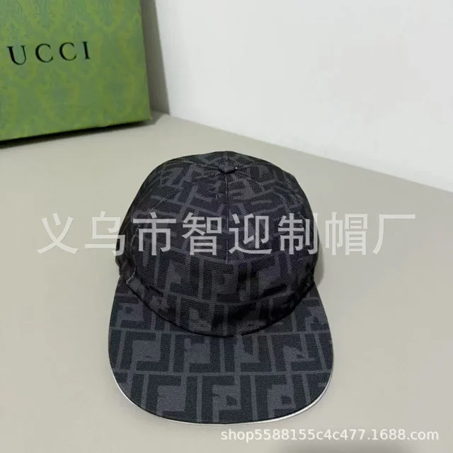 Unbranded Hats Curved-Brim Geometric Monogram-Print Baseball Cap product detail image 6
