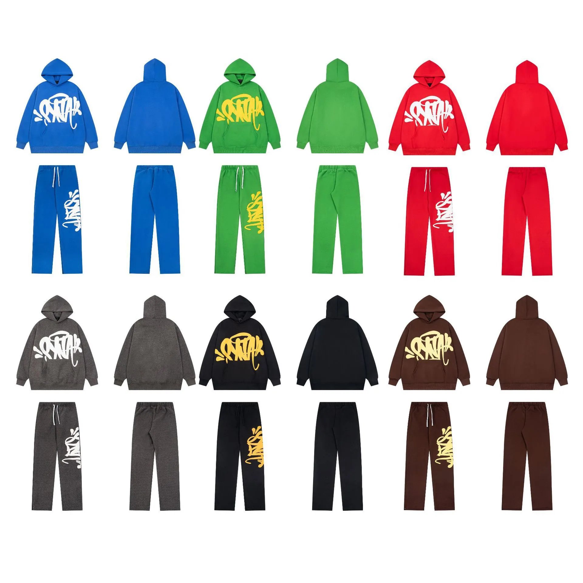 Design Graffiti Logo Blue Sweatpants - 4