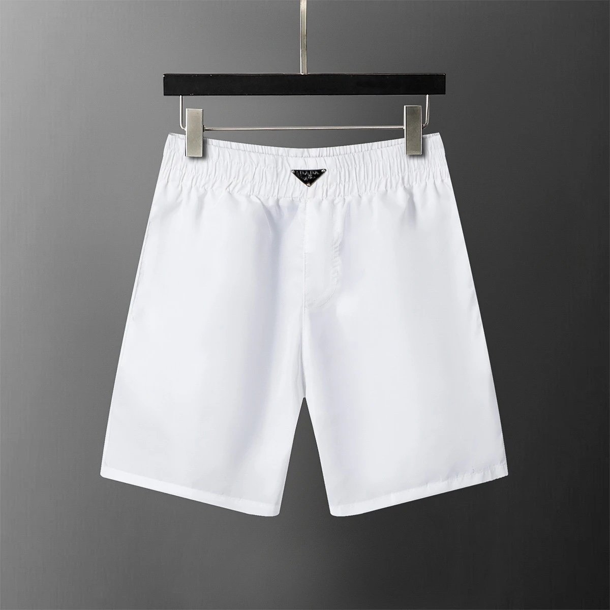 Moncler Swimwear Mesh-Lined Drawstring Swim Shorts — 28072 White