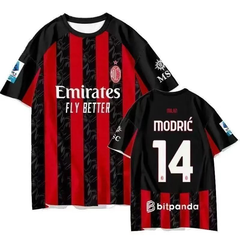 AC Milan Pavlović #31 Home Jersey Red Black Striped T-Shirt - 6